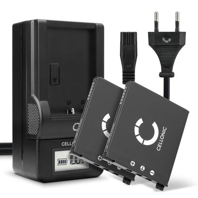 2x Akku + Laturi kameraan Casio Exilim EX-Z9 EX-S10 EX-S12 EX-Z80 EX-Z85 EX-Z90 EX-FS10 EX-Z19 EX-Z20 - NP-60 (720mAh, 3.7V) tuotemerkiltä subtel