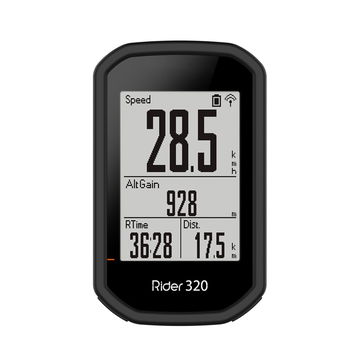 Silikonikotelo Bryton Rider 420, Rider 320, Rider 430 pyörätietokoneelle/navigaattorille - Musta suojus, subtel