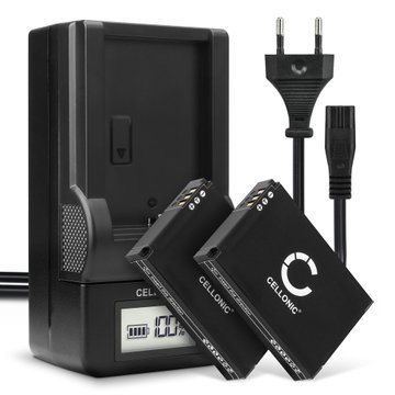 2x Akku + Laturi kameraan Drift Ghost S, Ghost S HD, Drift HD Ghost / Drift FXDC02 / Drift 72-011-00 - FXDC02 72-011-00 (1750mAh, 3.7V) tuotemerkiltä CELLONIC