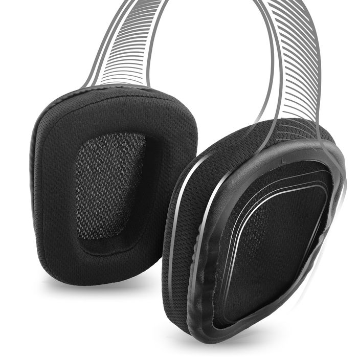 Mustat korvatyynyt Logitech G935 -kuulokkeisiin, Comfy Foam -vaahtomuoviset vaihtopehmusteet