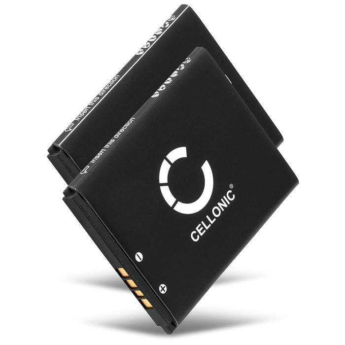 2x Akku kännykkään Alcatel One Touch 602 / 710 / 806 / 815 / 880 / Miss Sixty - BY42, CAB3120000C1, 800mAh, 3.7V vaihtoakku