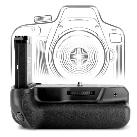 Akkukahva Canon EOS 77D, 800D, 9000D, Kiss X9i, Rebel T7i kameraan – BG-1X tuotemerkiltä CELLONIC
