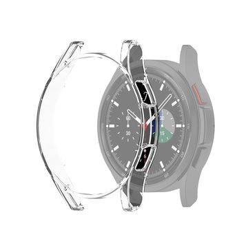 Suojakotelo Samsung Galaxy Watch 4 Classic (46mm) urheilukellolle - Läpinäkyvä Karkaistu muovi