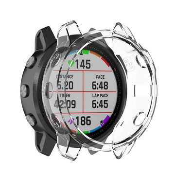 Suojakotelo Garmin Fenix 6S / Fenix 6S Pro / Fenix 6S Pro Solar / Fenix 6S Solar - 42mm urheilukellolle - Läpinäkyvä TPU