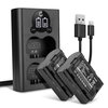 2x Akku 2000mAh+ Tupla Laturi
