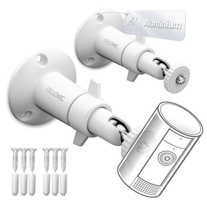 2x Arlo Pro turvakameran seinäkiinnike 1/4" kierreruuvilla