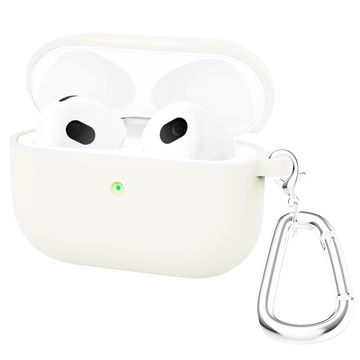 Laukku varten Apple AirPods 3 - Silikoni, Valkoinen Tasku Kännykän Kotelo