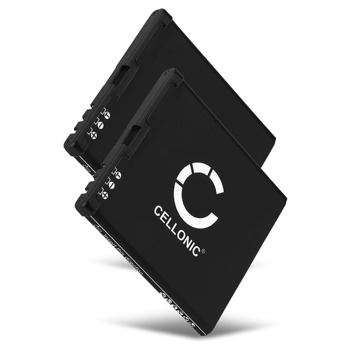 2x Akku varten Bea-fon SL670 / SL570 / SL470 - SL670 (1000mAh) , Vaihtoakku