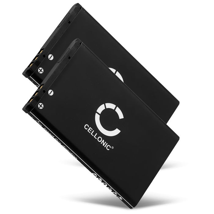 2x Akku kännykkään Texet TD-D109 / TM-B111 / TM-B210 / TM-B310 / TM-B312 / TM-B415 / TM-D105 / TM-D107 / TM-D108 / TM-D205 / Bea-fon S33 - AK-C140, 900mAh, 3.7V vaihtoakku