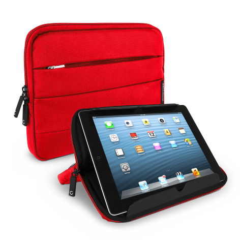CELLONIC Kotelo ja teline – ACEPAD A101; A121; A96; Amazon Kindle Fire HD 10, punainen, Nylon