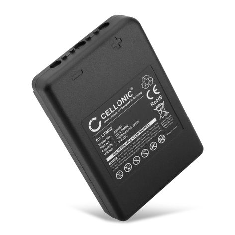 Vaihtoakku laitteelle Autec FJM; Dynamic; FJS; AJM; AJR; AJS; DJL; DJM LPM02 R0BATT00E08A0 (1400 mAh, 7,4 V) tuotemerkiltä CELLONIC