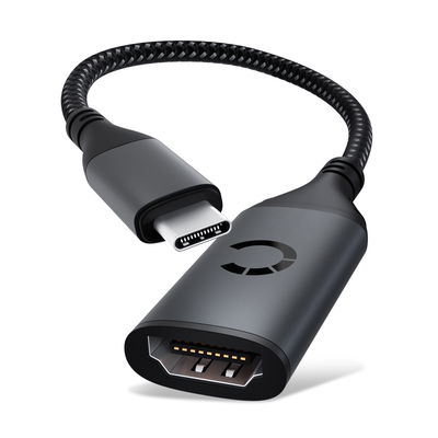 USB-C-HDMI-sovitinjohto, USB-C-liitännän yhdistäminen HDMI-porttiin, älypuhelimen liittämiseksi televisioon tai näyttöruutuun