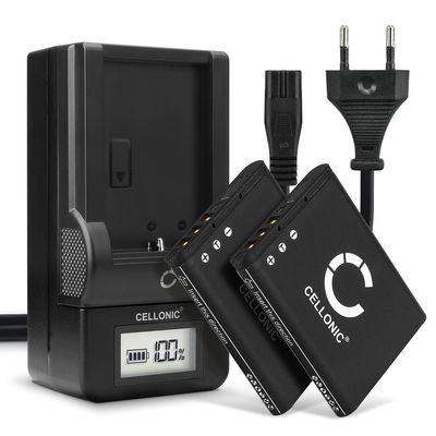 Akku + Laturi kameraan Pentax Optio E71 Optio H90 Optio i90 Optio NB1000 Optio P70 Optio P80 Optio RS1000 Optio W90 Optio WS80 - D-LI88 (740mAh, 3.7V) tuotemerkiltä CELLONIC