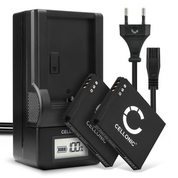 2x Akku + Laturi kameraan Canon Digital IXUS 60 IXUS 70 IXUS 80 IS IXUS 40 Canon Legria Mini Canon SD1000 - NB-4L (850mAh, 3.7V) tuotemerkiltä CELLONIC