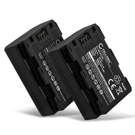 2x Akku kameraan Sony A7S III; Alpha 7 IV, 6700, 7C II, 7C R, 7R V - NP-FZ100 (1600 mAh, 7,2 V) tuotemerkiltä CELLONIC
