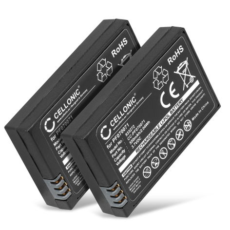 2x Vaihtoakku laitteelle Parrot Mini Drone; Airborne Cargo, Night; Race PF070071 MCSAS00319 MCSAS00314 (550 mAh, 3,7 V) tuotemerkiltä CELLONIC