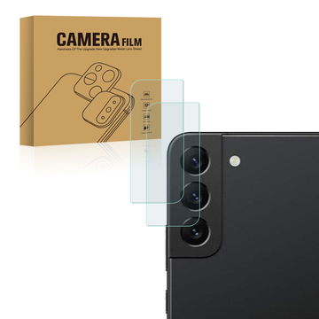 2x Panssarilasi puhelimeen Samsung Galaxy S22 / Galaxy S22 Plus - suojaa älypuhelimen kameran linssiä, 9H, 0,33mm, Full Glue, Läpinäkyvä, CELLONIC