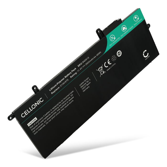 Akku läppäriin Lenovo 5B10W13921, vaihtoakun kapasiteetti on 3900mAh, laadukas, pitkäikäinen ja turvallinen