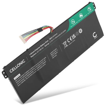 1x Akku Acer Swift 3; Aspire ES1, R3 131T, V13 kannettavaan tietokoneeseen - AC14B18J (3600 mAh, 11,4 V) tuotemerkiltä CELLONIC