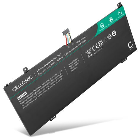 Akku Lenovo ThinkBook 13s IWL, Gen 4, Gen 1 kannettavaan tietokoneeseen - 5b10s73499, l18c4pf0 (2900 mAh, 15,2 V) tuotemerkiltä CELLONIC