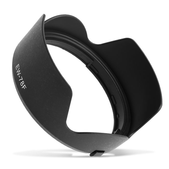 Vastavalosuoja EW-78F kameraan Canon RF 24-240mm f/4-6.3 IS USM - bajonetti kukkamalli / tulppaani / terälehti vastavalosuoja tuotemerkiltä CELLONIC