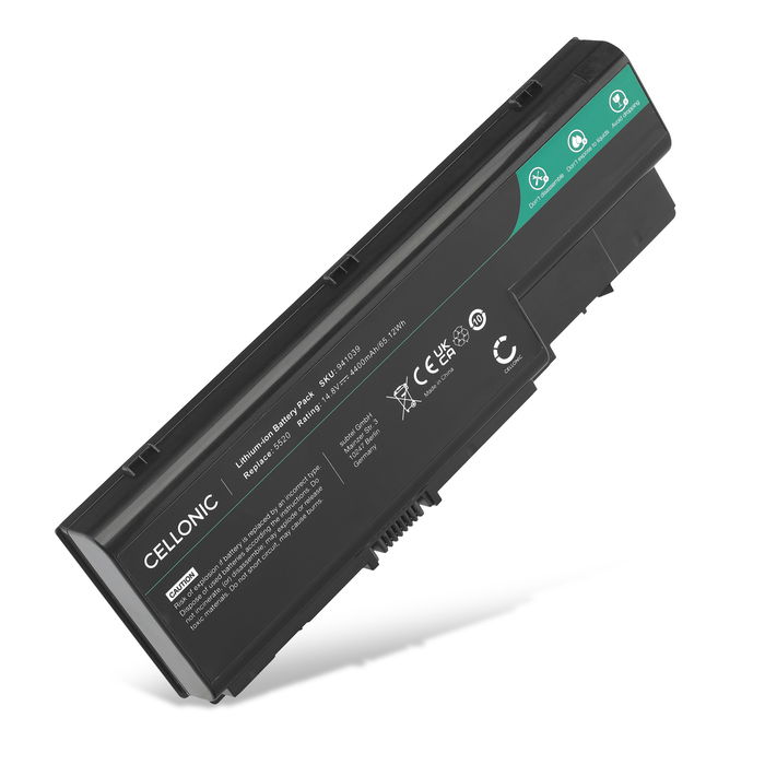 Akku tietokoneeseen Acer Aspire 8930G, 5920G, 5920, 6930G, 7738G, 7736ZG, 8920G, 8920, AS07B32 14.4V - 14.8V 4400mAh tuotemerkiltä CELLONIC