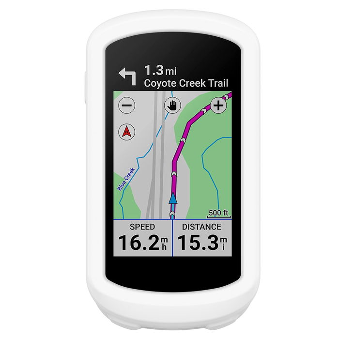 subtel Silicone Case for Garmin Edge Explore 2 Cover - Protective Bumper Shell Skin Shockproof Rubber Housing for GPS SatNav Sat Nav Navi - White