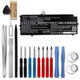 1x Akku 812060-2B1, 812060-2C1, MG04, MC04XL, MG04XL (4750 mAh, 7,7 V) + 17-osainen työkalusarja