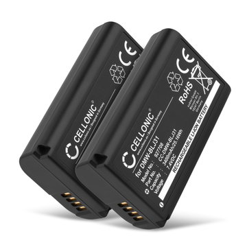 2x Akku kameraan Panasonic Lumix DC-S1 Lumix DC-S1H Lumix DC-S1R Lumix S1 Lumix S1H Lumix S1R - DMW-BLJ31 (3400mAh, 7.4V) tuotemerkiltä CELLONIC
