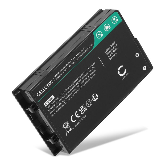 Akku tietokoneeseen Dell Latitude 7202, 7212, J7HTX, 7XNTR, FH8RW, J82G5 - 7.4V 3600mAh tuotemerkiltä CELLONIC