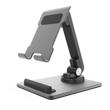 Taitettava puhelinteline max 7,9" älypuhelimille tai 12,9" tableteille - Kallistettava, taitettava, vakaa ja liukumaton, CELLONIC