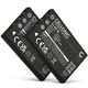 2x Akku NP-60 (1180 mAh, 3,7 V)