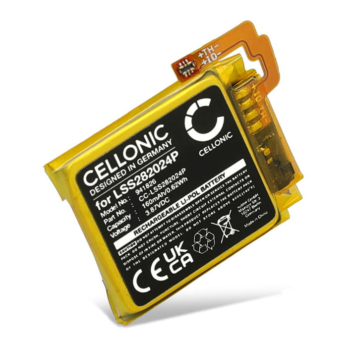 LSS282024P Battery for FitBit Sense 2, Versa 4 Sport Fitness Tracker Smartwatch Battery Replacement - 160mAh 3.87V Lithium Polymer