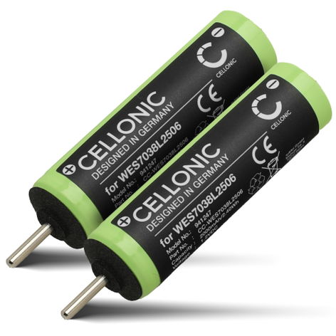 2x Battery for Panasonic ES2207P; ES3042; ES365; ES4001; ES4025; ES4027 (2000mAh, 1.2V) from CELLONIC