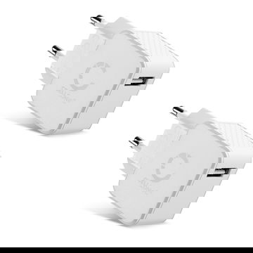 2x USB Ladegerät 5V / 1A, 1000mA 12W - 2.4A, USB-Pikalaturi USB-Virtalähde pistorasiaan USB-Latausaseman Latauspistoke Latauslaite