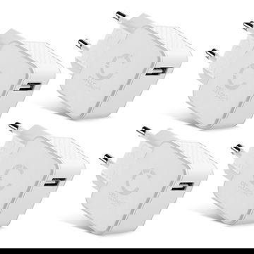 4x USB Ladegerät 12W - 2.4A, USB-Pikalaturi USB-Virtalähde pistorasiaan USB-Latausaseman Latauspistoke Latauslaite