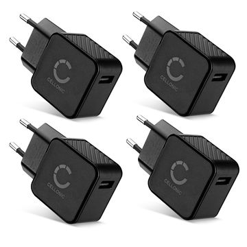 4x USB Ladegerät 5V / 1A, 1000mA 5W - 1A, USB-Pikalaturi USB-Virtalähde pistorasiaan USB-Latausaseman Latauspistoke Latauslaite