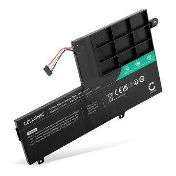 Akku tietokoneeseen Lenovo Yoga 500-14IBD, 14ISK, 15ISK, 151BD, 15IBD, IdeaPad 320-15IKBRN, 500S-14ISK 7.6V 4500mAh tuotemerkiltä CELLONIC