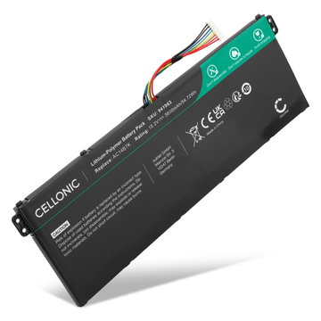 1x Akku tietokoneeseen Acer Swift 3 SF313-51, 3 SF314-52, 3 SF314-51, 3 SF314-55, 3 SF314-56, 3 SF314-56G, Predator Helios 300, Aspire 5 A515-41G, AC14B7K, KT.00407.003, KT.00407.006 - 15.2V 3600mAh tuotemerkiltä CELLONIC