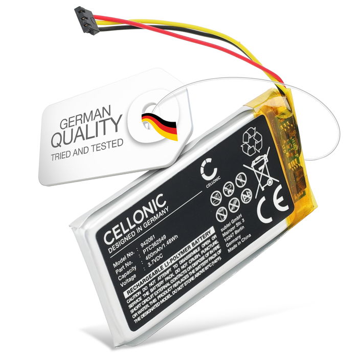 Akku kodintekniikkaan Arlo Video Doorbell Wire-Free VMA2400-10000S - 400mAh, 3.7V, PTC362549 vara-akku