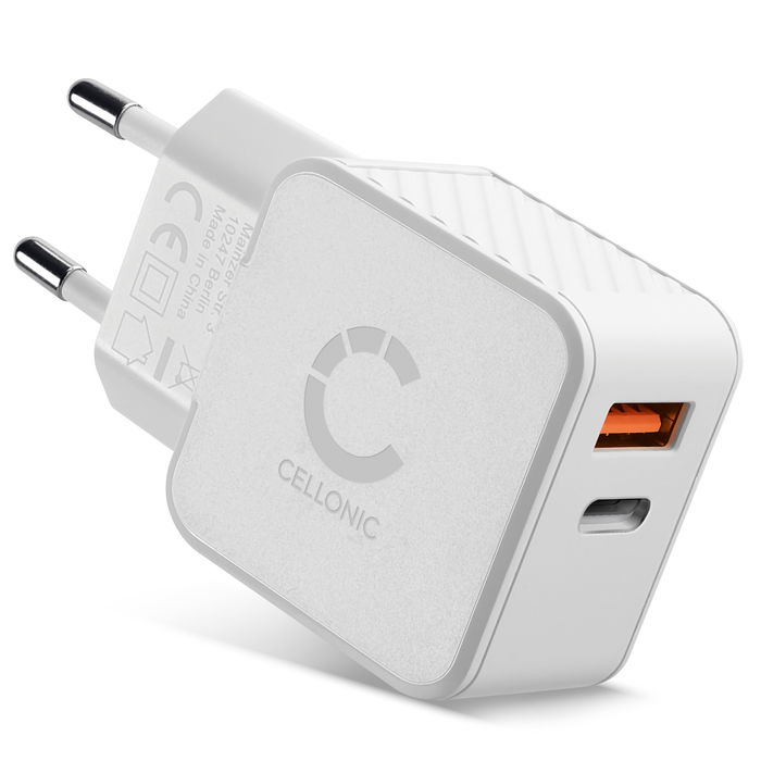 Doro Leva E22 tuplalaturi USB-C ja USB-A valmistajalta Cellonic, valkoinen