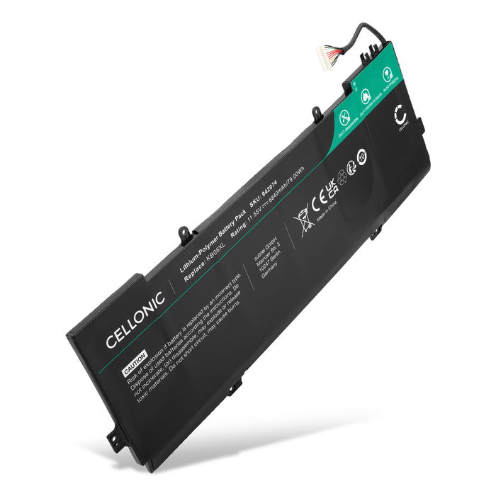 Akku kannettavaan tietokoneeseen HP Spectre x360 15 - 6840mAh 11.55V
