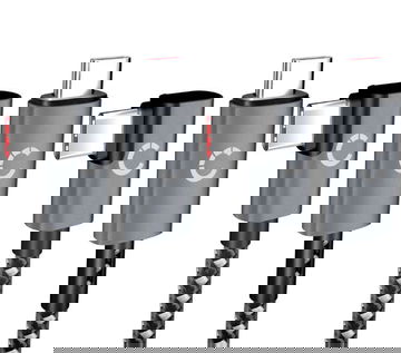 2xUSB C USB C 100W kaapeli L Shape Oikea kulma 1m Nylon lataus datakaapeli USB 3.1 10 Gbps 8K matkapuhelimeen, tabletti, älykello, GPS, kaiutin ja enemmän