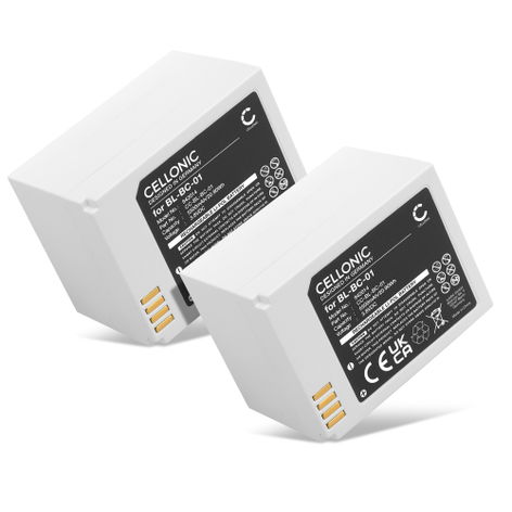 2x Vaihtoakku laitteelle EZVIZ C3A BL-BC-01 (5500 mAh, 3,8 V) tuotemerkiltä CELLONIC