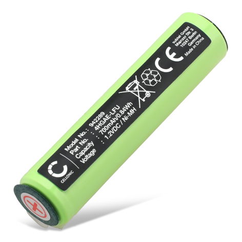 Battery for Braun MGK3221; MGK7221; BT3020; BT5010; BT5040; BT5050 (700mAh, 1.2V) from CELLONIC