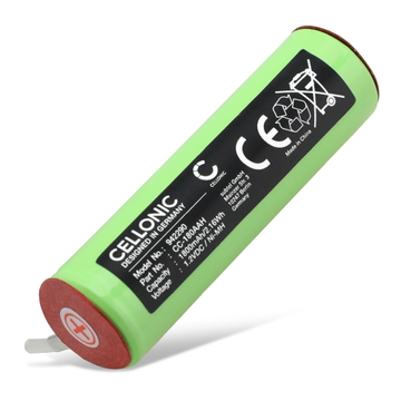 1x Vaihtoakku laitteelle Braun 590cc; 1008; 1508; 2060; Remington R6130 180AAH (1800 mAh, 1,2 V) tuotemerkiltä CELLONIC