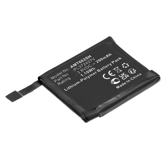 Akku - Amazfit Pace, A1612, A1602 - PL372427V (290mAh ) Vaihtoakku