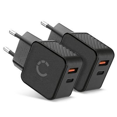 2XCELLONIC USB C -laturi 20W, 2 portin laturi USB-pikalaturi iPhone 15, iphone 14, Samsung 23, Huawei, Xiaomi, älypuhelimelle, tabletille, kaiuttimille, kuulokkeille ja paljon muuta