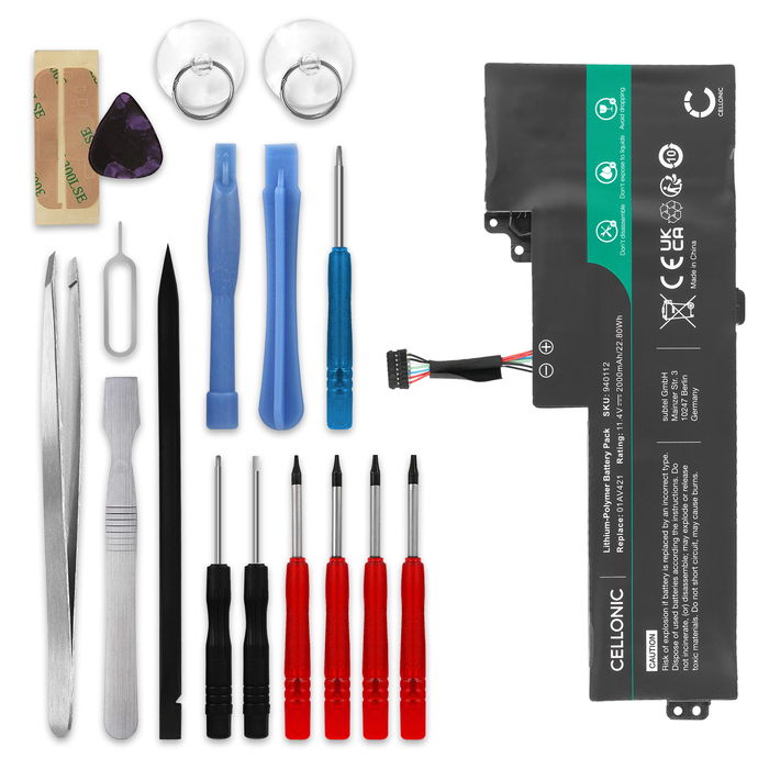 Lenovo ThinkPad A485 Series Akku + Työkalu 2000mAh Vaihtoakku Battery tuotemerkiltä subtel