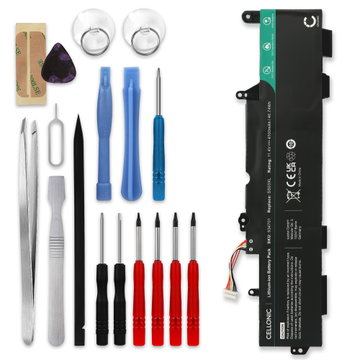 Akku tietokoneeseen HP EliteBook 840 G5, 840 G6, 830 G5, 830 G6, 745 G5, 755 G5, 735 G5, 735 G6, 745 G6, zBook 14u G5, SS03XL - 11.55V 4100mAh + Työkalu tuotemerkiltä CELLONIC